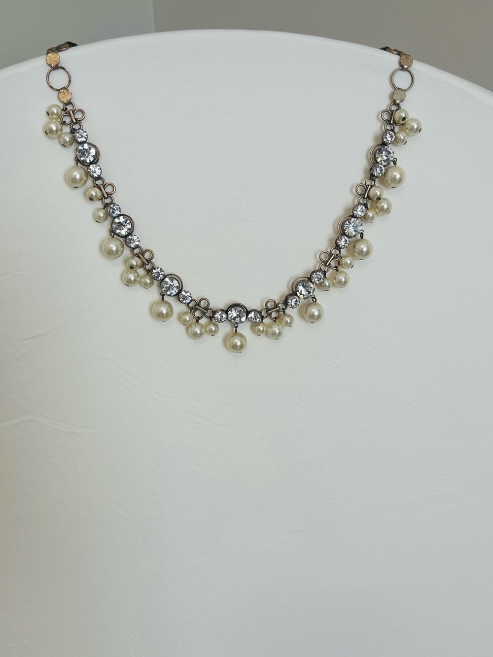 J Crew Pearl and Crystal Statement Necklace - Picture 4 of 5